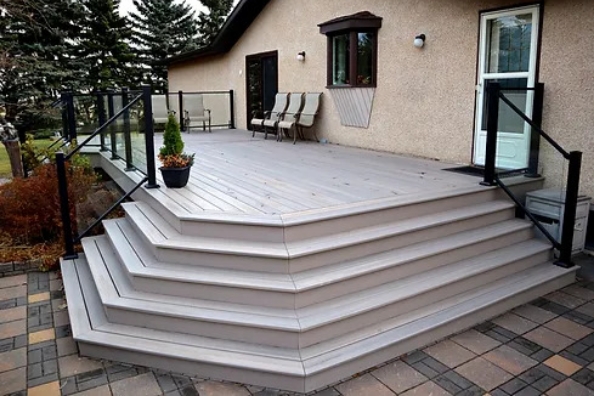 Composite PVC deck services from Sustain Builds, Edmonton